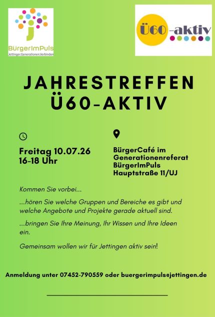 Jahrestreffen Ü60-aktiv 2026