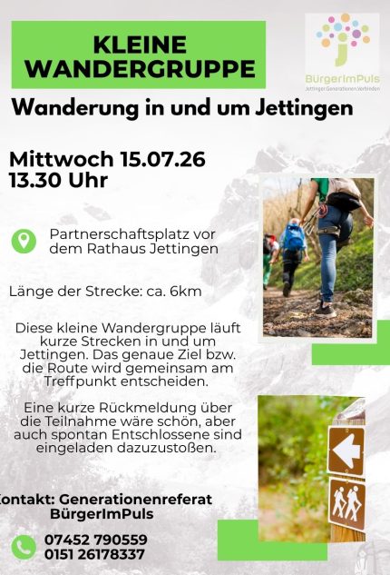 Kleine Wandergruppe Juli26