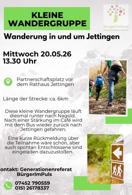 Kleine Wandergruppe Mai26